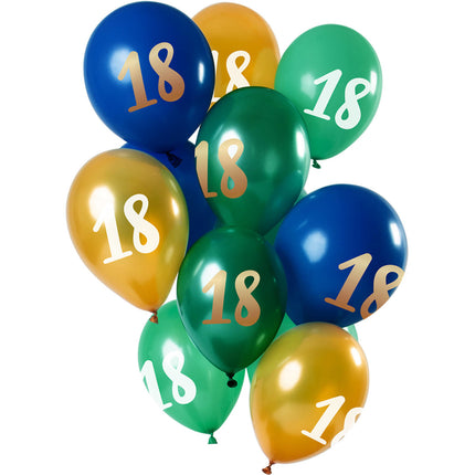 Ballons 18 ans Mix 30cm 12pcs