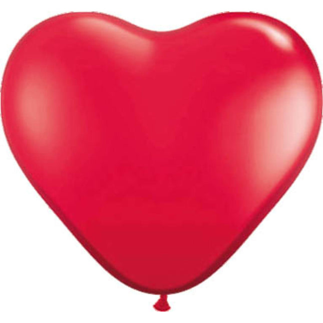 Ballons en forme de coeur rouge 30cm 8pcs