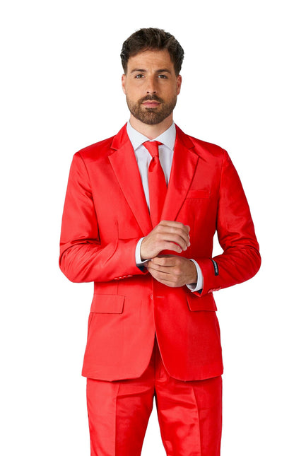 Hommes en costume rouge Suitmeister