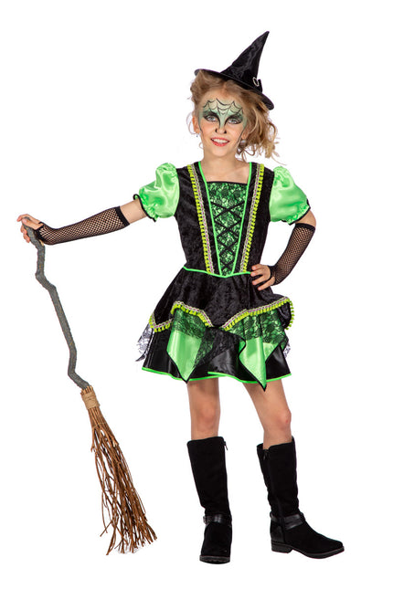 Robe de sorcière fille verte