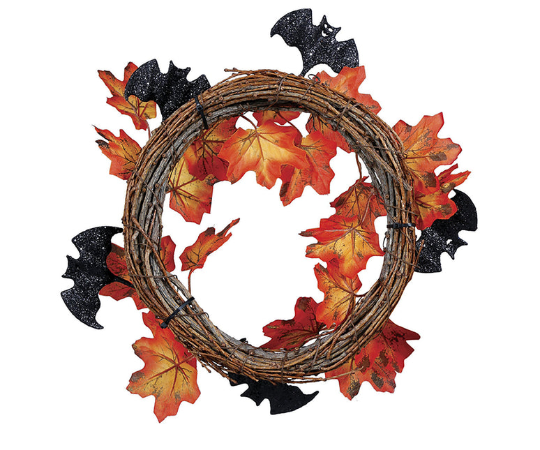 Couronne d'Halloween Feuilles 30cm