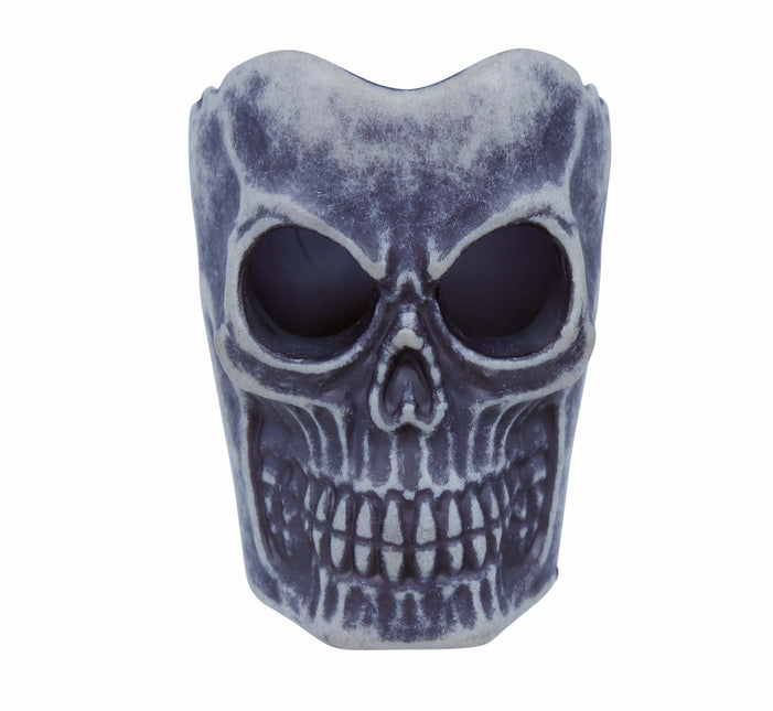 Décoration de table Halloween Bougie tête de mort 6cm