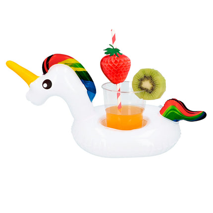 Porte-gobelet gonflable Licorne 17cm