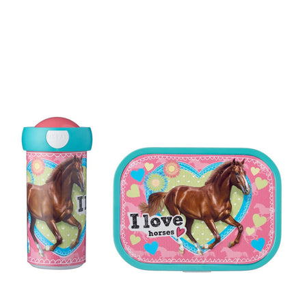 Set de déjeuner Campus School mug+Lunchbox My Horse