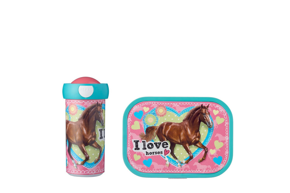 Set de déjeuner Campus School mug+Lunchbox My Horse