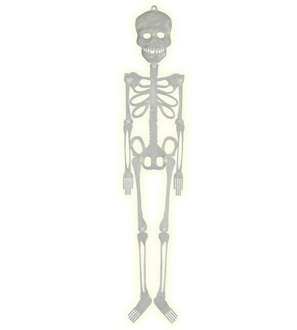 Poupée d'Halloween Squelette phosphorescent 75cm