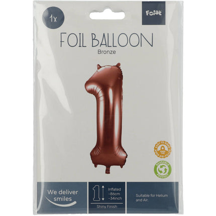 Ballon de baudruche Figure 1 Bronze XL 86cm vide