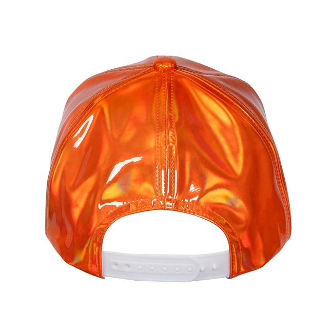 Casquette Orange Holographique Ajustable