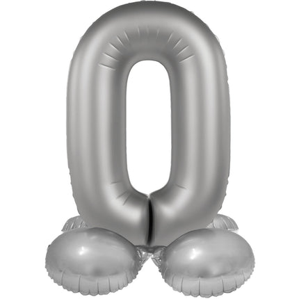 0 Year Figure Balloon Silver 72cm