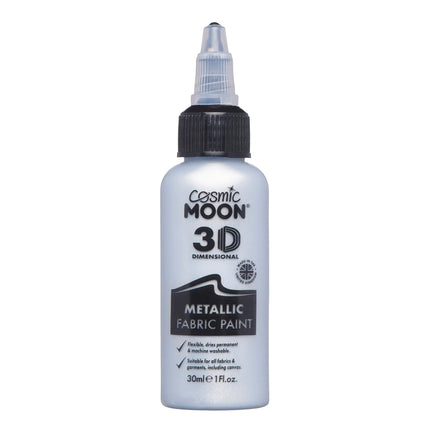 Peinture pour tissu Cosmic Moon Metallic Silver 30ml