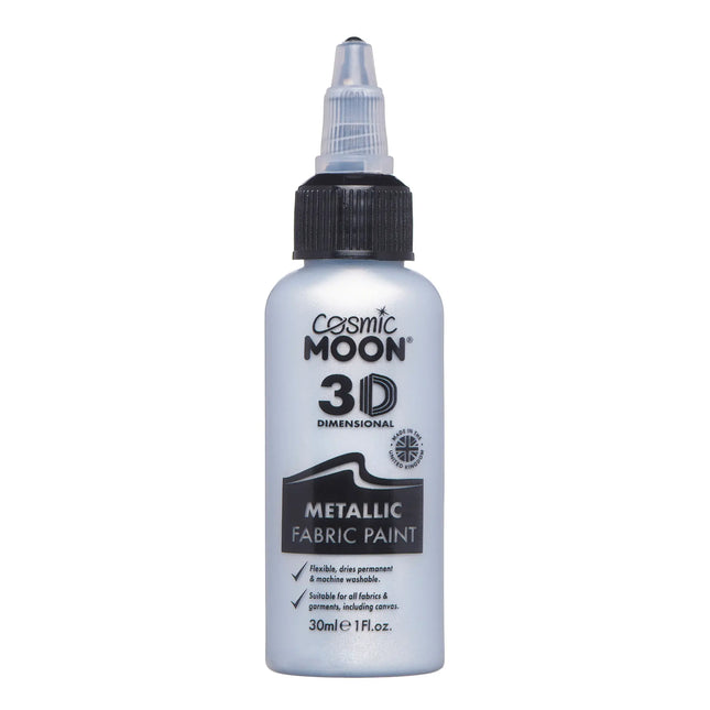 Peinture pour tissu Cosmic Moon Metallic Silver 30ml