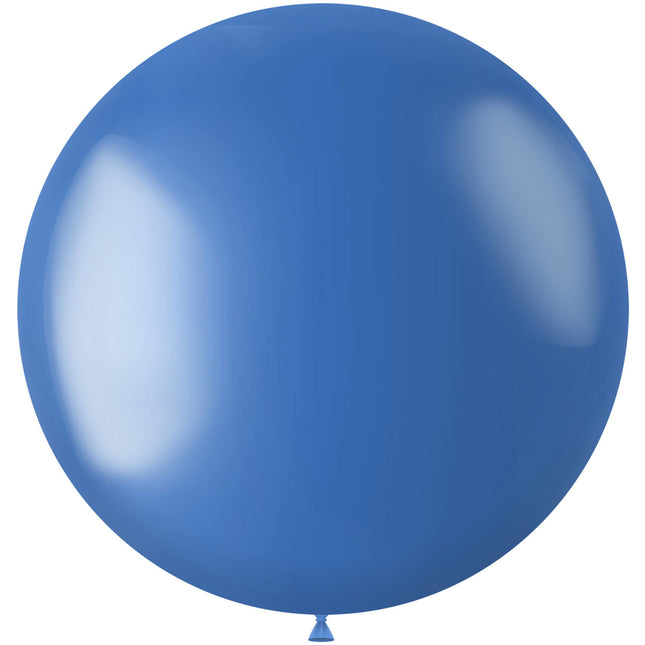 Ballon Bleu Métallique Bleu Royal 80cm