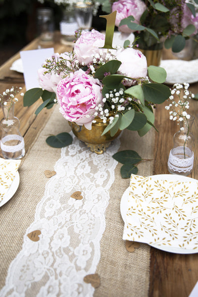 Chemin de table Jute Lace 2.75m