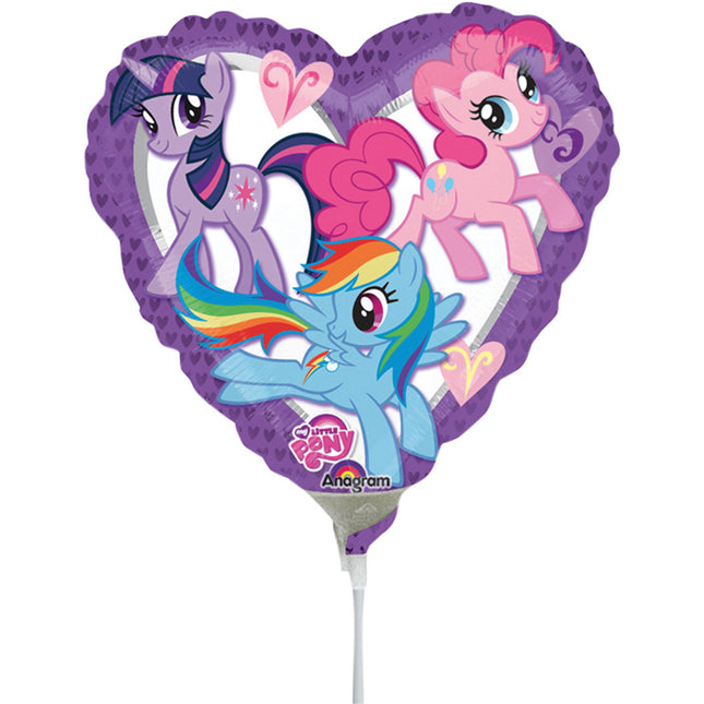 Mon Petit Poney Ballon en Feuille Coeur Mini23cm