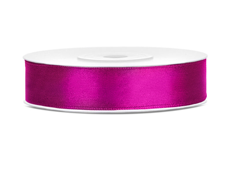 Ruban de satin Fuchsia 12mm 25m