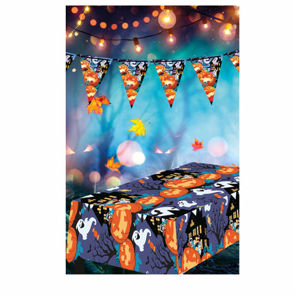 Nappe d'Halloween Fantômes 2.74m