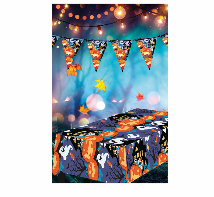 Nappe d'Halloween Fantômes 2.74m