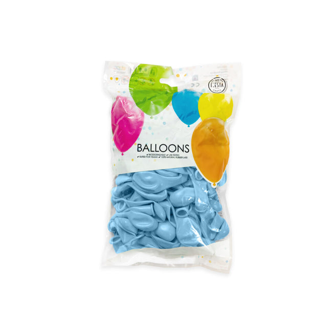 Ballons de baudruche bleu clair 13cm 100pcs