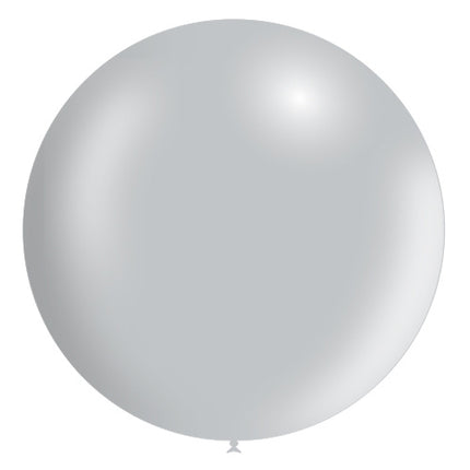 Ballon géant argenté XL Métallique 91cm