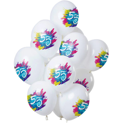 Ballons 55 Years Party 30cm 12pcs