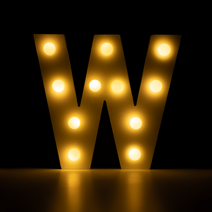 W Light Letter 16.5cm