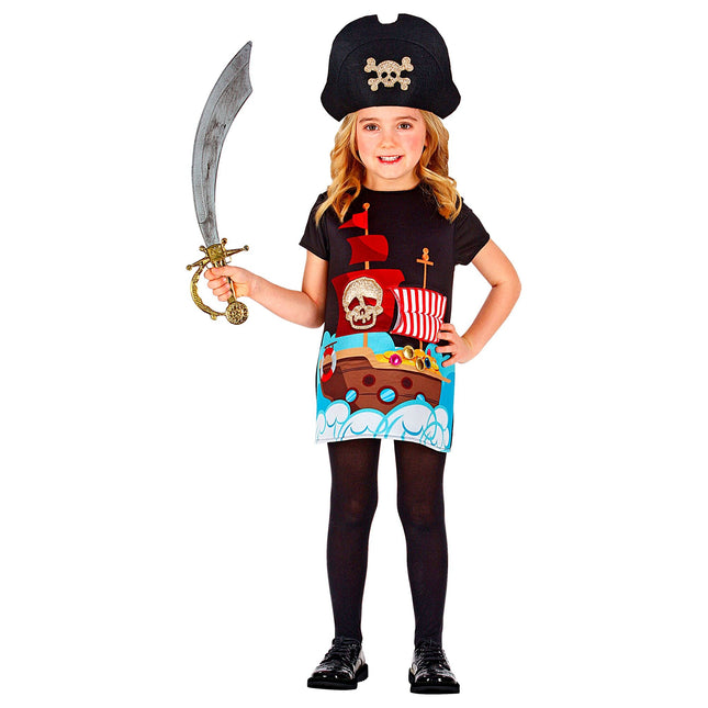 Robe de pirate fille colorée