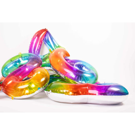 Ballon de baudruche Figure 4 Arc-en-ciel XL 81cm vide