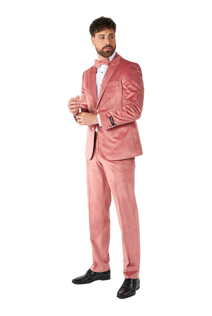 Velours rose clair Tuxedo Hommes OppoSuits