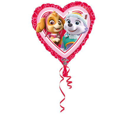 Ballon à l'hélium Paw Patrol Heart Empty 43cm