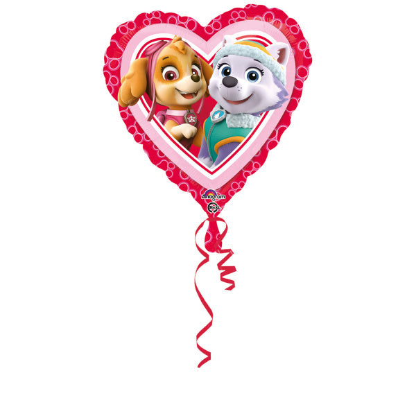 Ballon à l'hélium Paw Patrol Heart Empty 43cm