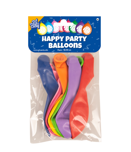 Ballons 6 ans Hurrah 30cm 8pcs