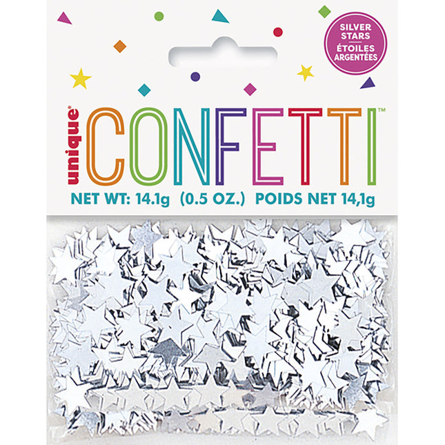 Confetti Stars Argent 10.2cm