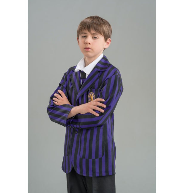 Costume mercredi Uniforme scolaire noir/violet Garçon