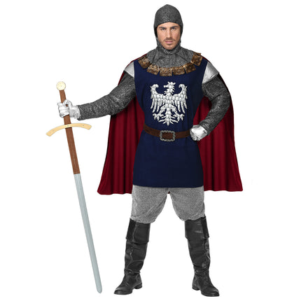 Costume de chevalier bleu hommes