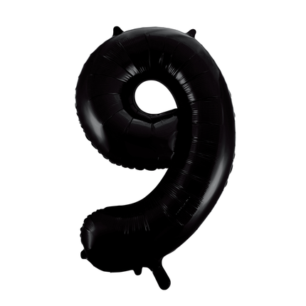 Ballon de baudruche Figure 9 Noir XL 86cm vide