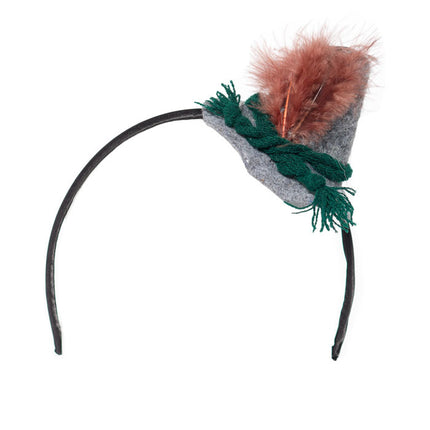 Bandeau Oktoberfest Chapeau Tiroler Gris