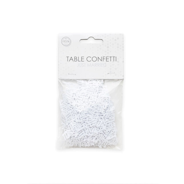 Confetti de table Just Married White