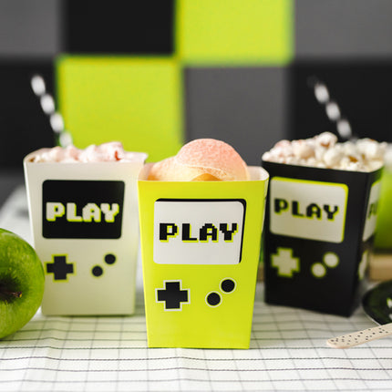 Plateau à goûter coloré Gaming 6pcs