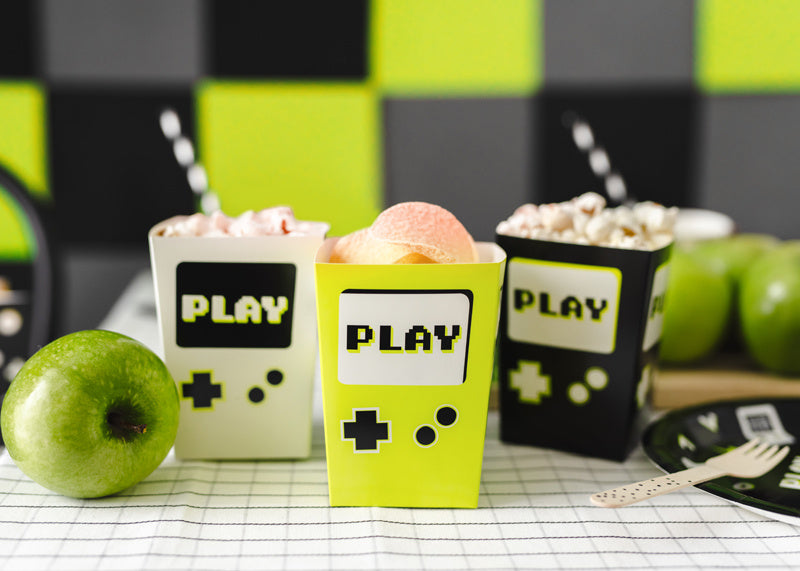 Plateau à goûter coloré Gaming 6pcs