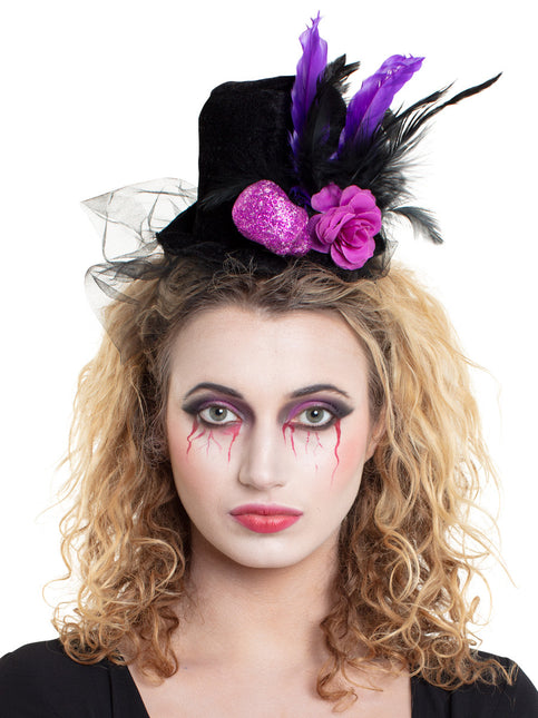 Bandeau d'Halloween Chapeau Plumes