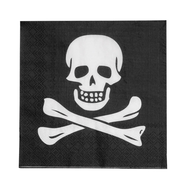 Serviettes Pirate Papier classique 33cm