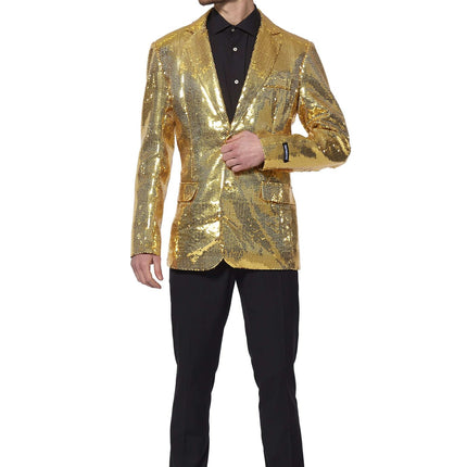 Costume d'or à paillettes