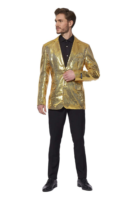 Costume d'or à paillettes