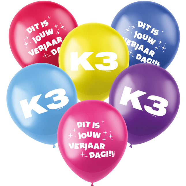 Ballons K3 23cm 6pcs