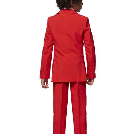 Garçon au costume rouge OppoSuits