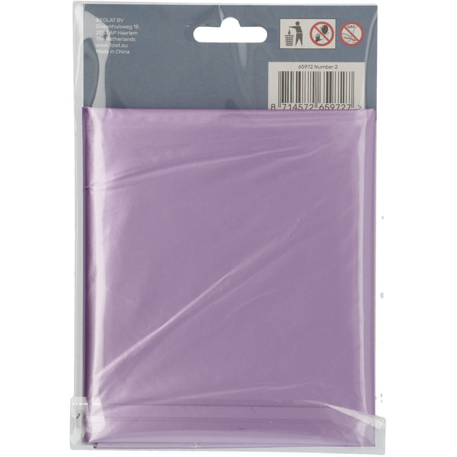 Ballon de baudruche Figure 2 Mauve mat XL 86cm vide