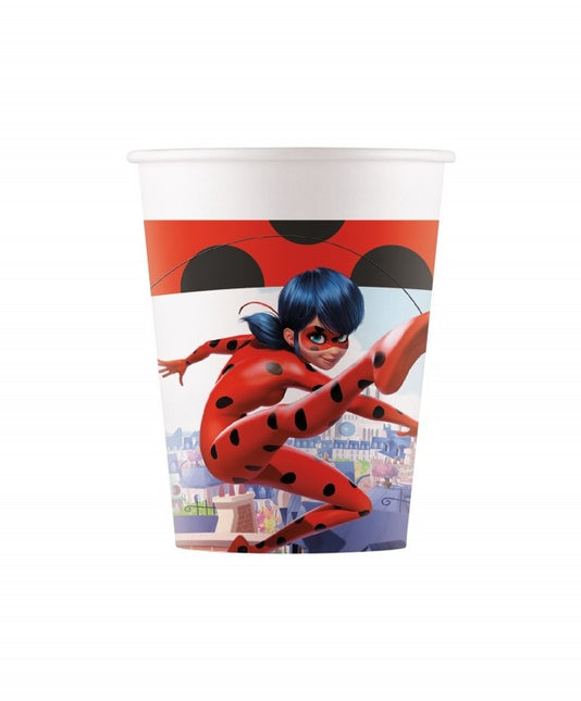 Gobelets Miraculous Ladybug 200ml 8pcs