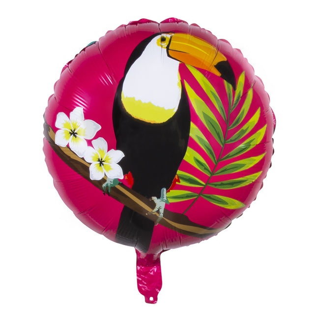 Ballon à hélium Toucan double face vide 45cm