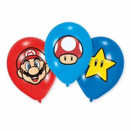 Ballons Super Mario Décoration 28cm 6pcs