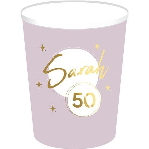 Sarah Cup Gold Pink 250ml 8pcs